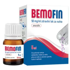 Bemofin 50 mg/ml zdravilni lak za nohte, 5 ml
