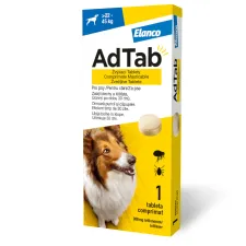 AdTab 900 mg žvečljive tablete za pse (22-45 kg), 1 tableta