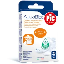Pic, Aquabloc, antibakterijski obliži MIX, 20 obližev