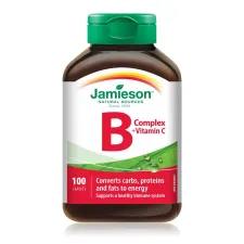 Jamieson, B kompleks + vitamin C, 100 tablet