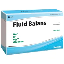 Fluid, balans prašek peroralna raztopina okus jabolka z glukozo in elektroliti 5.6g, 20 vrečk