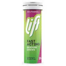Lift, Fast acting glukozne tablete - malina, 10 tablet