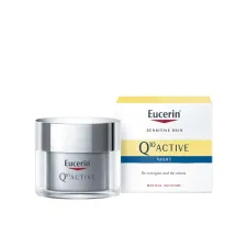 Eucerin, Q10 Active nočna krema za občutljivo kožo, 50 ml