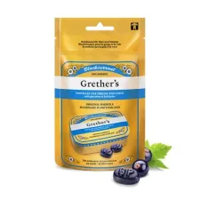 Grether's, pastile z okusom črnega ribeza brez sladkorja - vrečka, 110 g