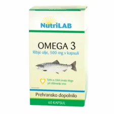 Nutrilab, omega 3 kapsule 500mg, 60 kapsul