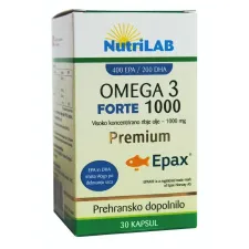 Nutrilab, omega 3 1.000 forte premium kapsule, 30 kapsul
