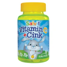 Salvit, vitamin C + cink žele bonboni, 60 bonbonov
