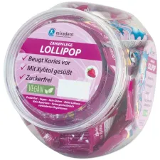 Xylipop, lizika za preventivo in zobno nego z okusom jagode, 25 lizik