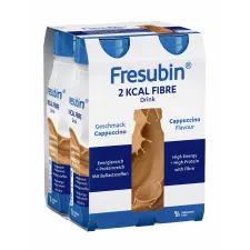 Fresubin 2 kcal Fibre drink, okus kapučino, 200 ml, 4 plastenke
