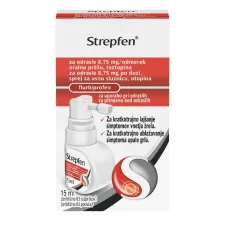 Strepfen za odrasle 8,75 mg/odmerek oralno pršilo, raztopina, 15 ml