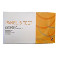 Abugnost Panel 5, test za hitro odkrivanje drog v urinu, 1 testna ploščica