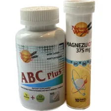 Natural Wealth ABC plus tablete, 100 tablet + Akcija 1+gratis Magnezijev citrat šumeče tablete, 10 šumečih tablet