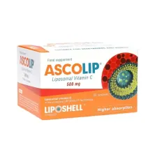Ascolip, liposomski vitamin C 500 mg, 30 vrečk