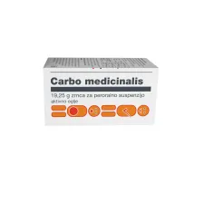 Carbo medicinalis 19,25 g zrnca za peroralno suspenzijo, 50 g