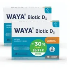 Waya, Biotic D3 kapsule, dvojno pakiranje 