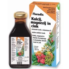 Floradix kalcij, magnezij in cink, tonik, 250 ml