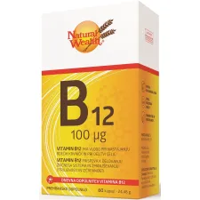  
Natural Wealth, Vitamin B12 100 µg, 60 kapsul
 