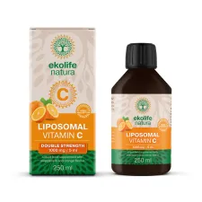Ekolife Natura, liposomski vitamin C 1000 mg, tekočina steklenička z merilnim pokrovčkom 250 ml