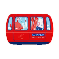 Curaprox, Potovalni set Kids - rdeč, 6 - 12 let
