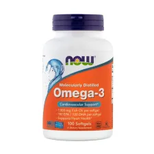 Now, Omega-3, 1000 mg, 100 mehkih kapsul