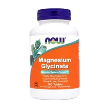 NOW, Magnezijev glicinat, 180 tablet