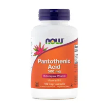NOW, Pantotenska kislina, 500 mg, 100 kapsul