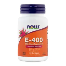 NOW, Vitamin E 400 IE, 50 kapsul