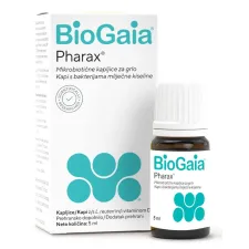 BioGaia Pharax kapljice za grlo, z vitaminom D3, 5 ml