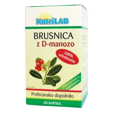 Nutrilab, Brusnica z D-manozo, 60 kapsul