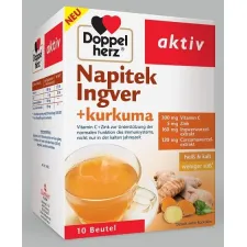 Doppelherz, Aktiv Vroči in hladni napitek ingver + kurkuma zrnca, 10 vrečk