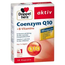 Doppelherz, Aktiv Koencim Q10 + B vitamin kapsule, 30 kapsul
