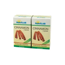 NutriLAB, Cinnamon 300 mg, 2 X 60 kapsul, 1+1 GRATIS