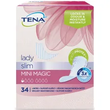 TENA, Slim mini magic, Tanek vložek za inkontinenco, 34 vložkov