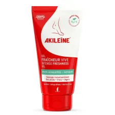 Akileine, Intenzivni osvežilni gel za utrujena in pregreta stopala, 75 ml