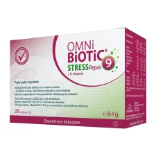 Omni-Biotic, Stress Repair-9 z B-vitamini prašek v vrečkah, 3 g, 28 vrečk