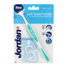 Jordan, Easy Clean Flosser zobna nitka z držalom, 6 lokov