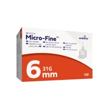 Embecta, Micro-Fine igla za peresnike 6 mm G31, 100 igel
