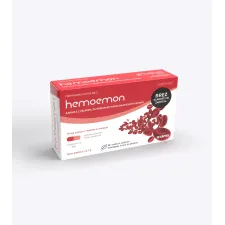 Hemoemon, kapsule z železom, vitamini in minerali, 30 kapsul