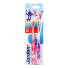 Jordan, Step 3 zobna ščetka s pokrovčkom 6 - 9 let, 2 ščetki