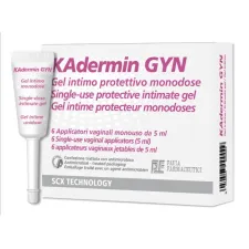 Kadermin, GYN zaščitni intimni gel z aplikatorjem, 6 x 5 ml