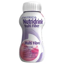Nutridrink Multi Fibre, okus jagoda, 200 ml, 4 plastenke