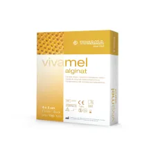 Vivamel, Alginatna obloga z medicinskim medom - 5 x 5 cm, 10 kos