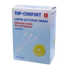 Top Comfort, vatirane palčke z glicerinom in okusom limone, 25 x 3 palčke