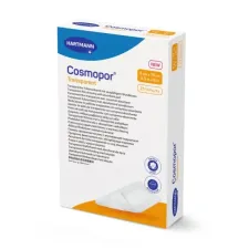 Cosmopor, Transparent prozorni sterilni obliž z vpojno blazinico 9 x 10 cm, 5 obližev