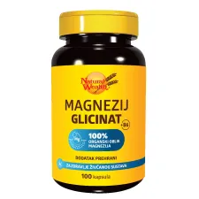 Natural Wealth, Magnezij Glicinat + B6, 100 kapsul