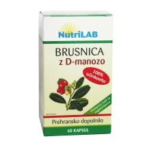 Nutrilab, Brusnica z D-manozo, 60 kapsul