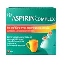 Aspirin Complex 500 mg/30 mg zrnca za peroralno suspenzijo, 20 vrečk