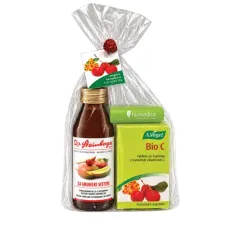 A. Vogel, Bio C tablete za žvečenje z naravnim vitaminom C, 40 tablet + Mazilo za ustnice + Steinberger sok Multifit, 125 ml