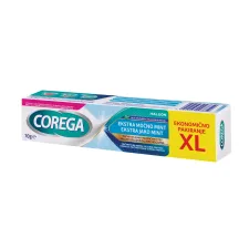 Corega, Ekstra močno mint, pričvrstilna krema za zobne proteze, 70 g