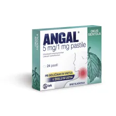 Angal 5 mg/1 mg pastile, 24 pastil